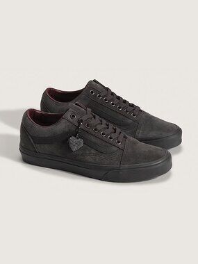 Vans Old Skool Love is Pain Shoe Dark Grey Women NWB